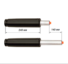 Газлифт для кресла 140/240 черный класс 2